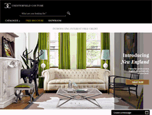 Tablet Screenshot of chesterfieldcouture.com